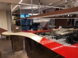 Piano bar in Santa Margherita Rosso e Beige Stardust con costa naso di squalo