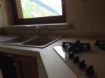 Piano cucina in ceramica Neolith Basalt Beige spessore 12 mm,costa veletta 55mm